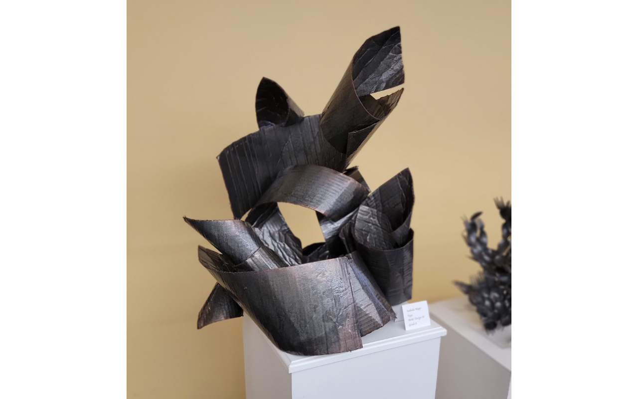 Bayview Academy Art Night sculpture