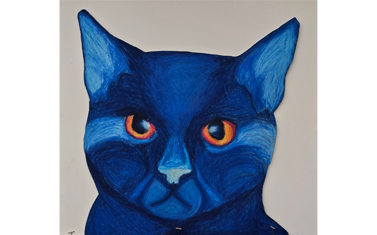 Art Project – Blue Cat