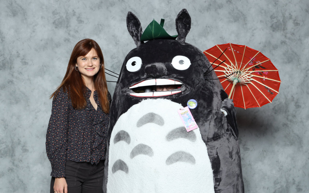 Cosplay – Totoro – Taken with Actor Bonnie Wright (Ginny Weasley)