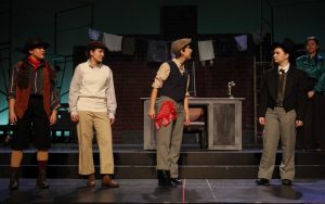 A scene from Newsies Jr.